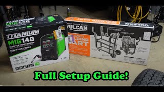 Best Beginner Welder?  Harbor Freight Welder Unboxing and Setup With Welding Cart