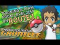411 - The Youngster Tristan Gauntlet - Training a Team to Level 59 on Route 1 ONLY