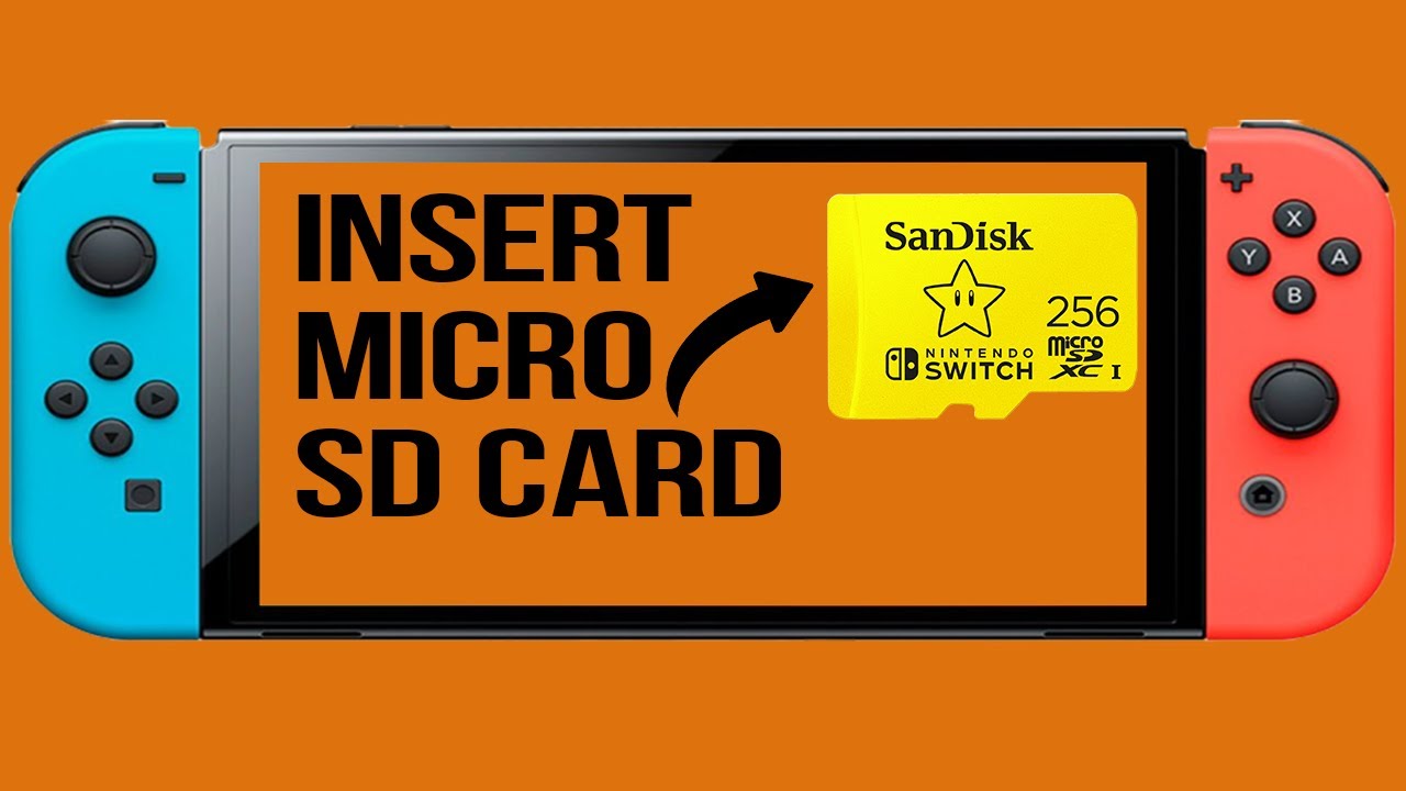 Nintendo Switch How to Install a Micro SD Card 