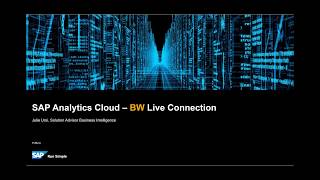 SAP Analytics Cloud -  BW Live Connection