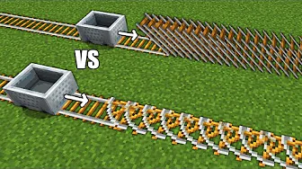 Testing illegal Minecart rail techniques