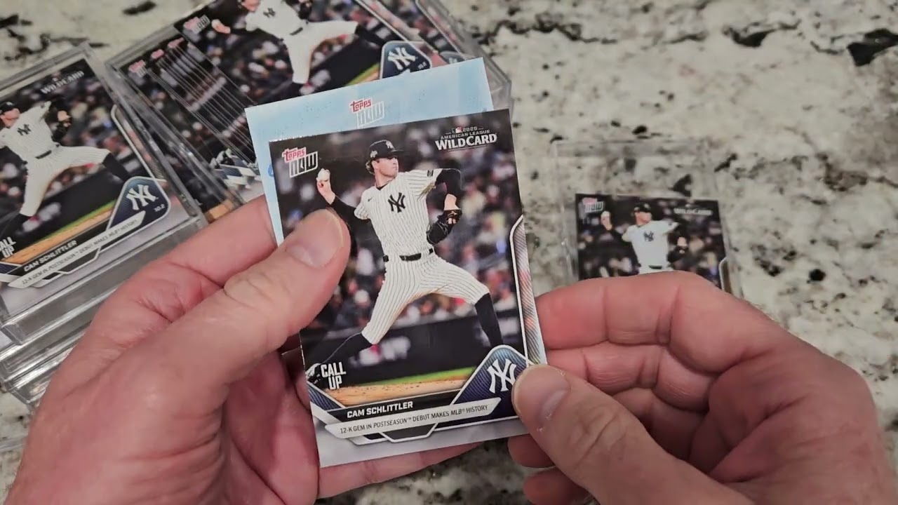2025 TOPPS NOW CAM SCHLITTLER HUGE AUTO REDEMPTION HIT!!! NEW YORK YANKEES vs Boston Red Sox 