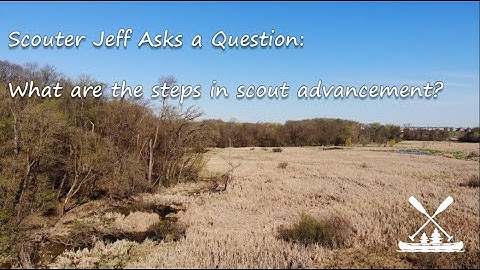 Scouter Jeff Asks a Question - What are the steps in scout advancement?