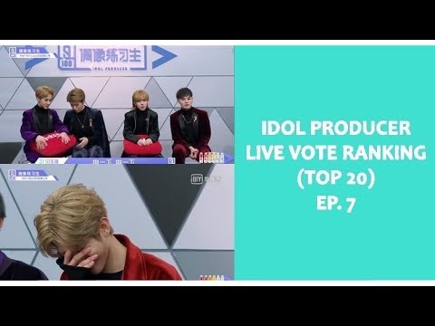 Idol Producer  偶像练习生 Live Vote Ranking Ep.7 (Top 20)