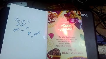 Singing Musical Birthday Greeting Card