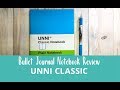 UNNI Minimalism Art Notebook – bullet journal review + pen test