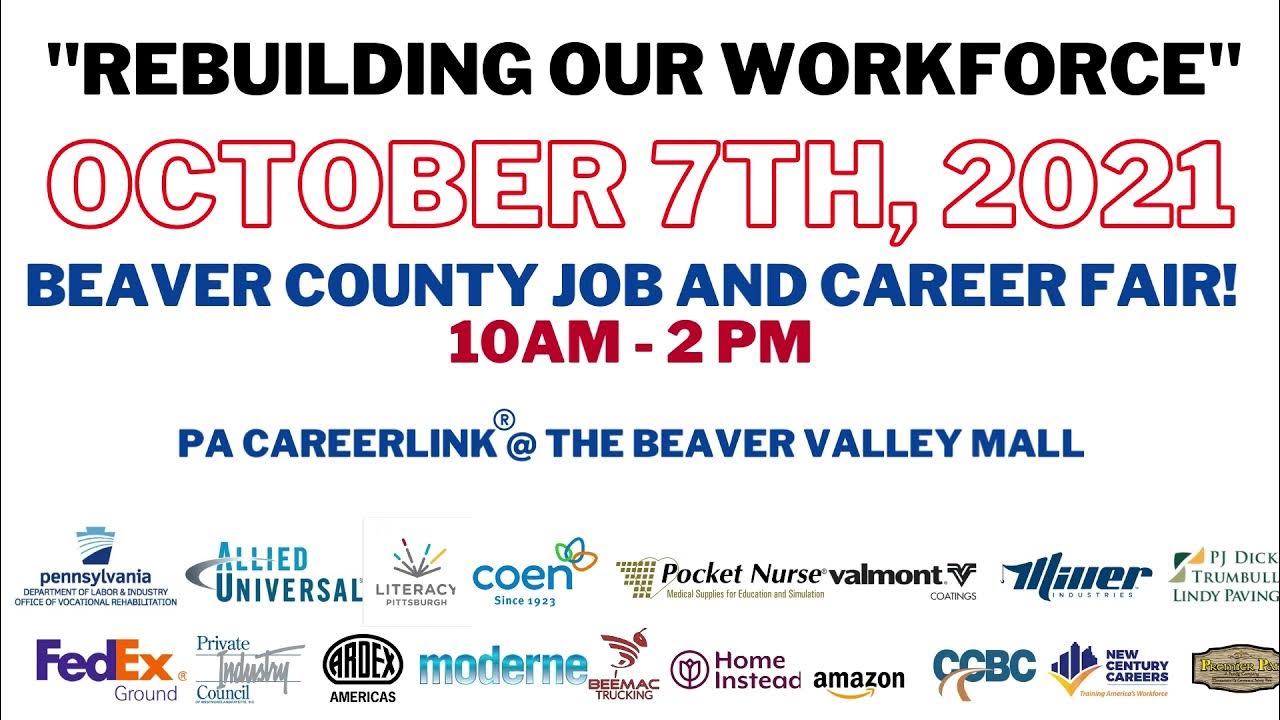 Beaver County Job and Career Fair - YouTube