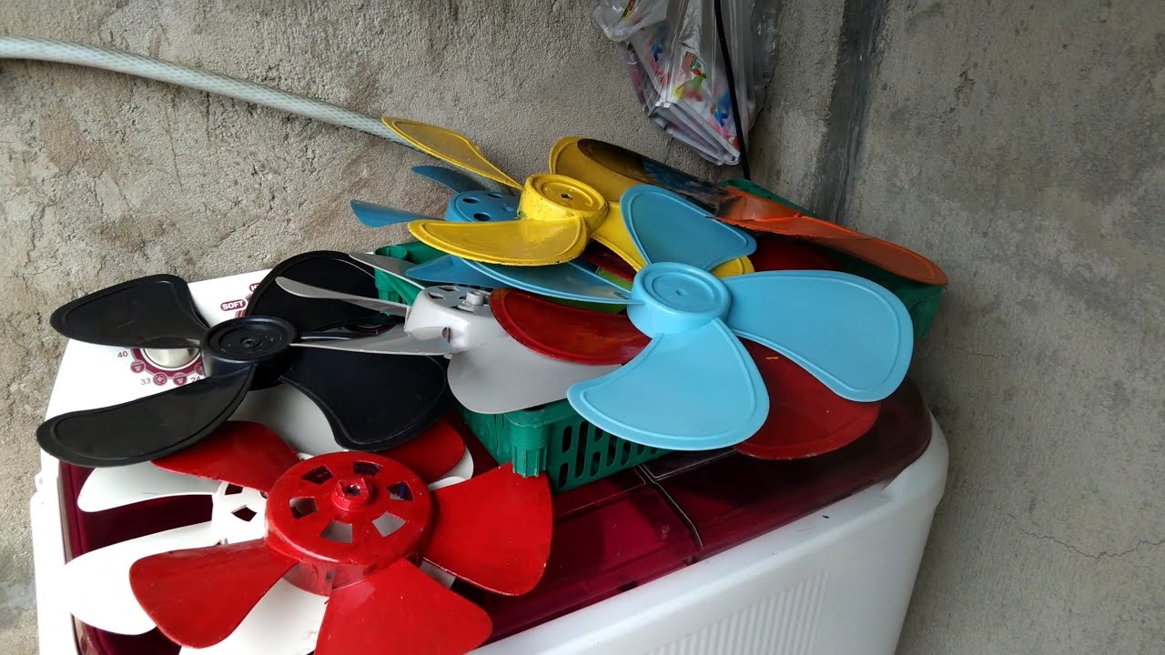 cuci dan jemur baling baling kipas angin