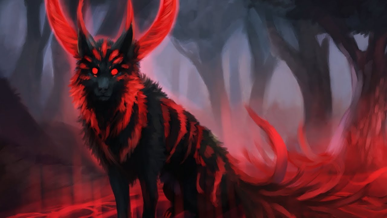 Кицунэ демон волк