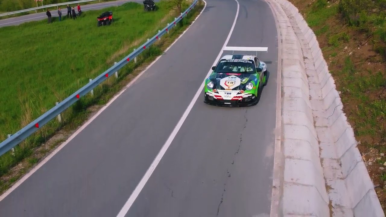 Flying Through the Hills: Epic Drone View of a Thrilling Rally Race 