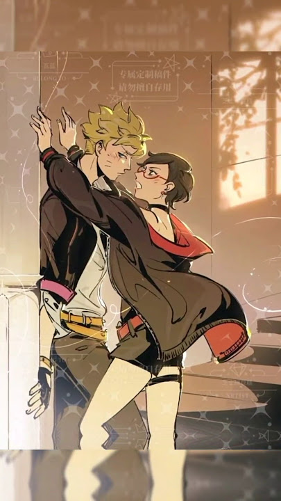 Boruto X Sarada ❤️❤️ #naruto #boruto #sarada #uzumaki #shorts #trending #cute #love
