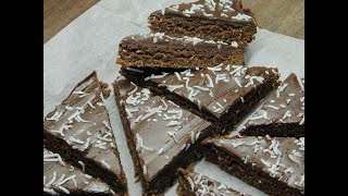 Chocolate Coconut Slice - free recipe included