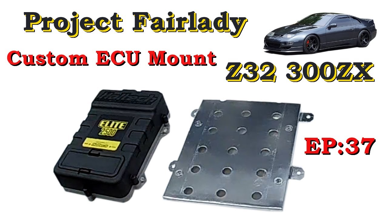 Custom Haltech Ecu Mount & Battery Cables for the Nissan Z32 300zx