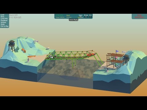 Poly Bridge - Snow Drift 3-3: Triple Split