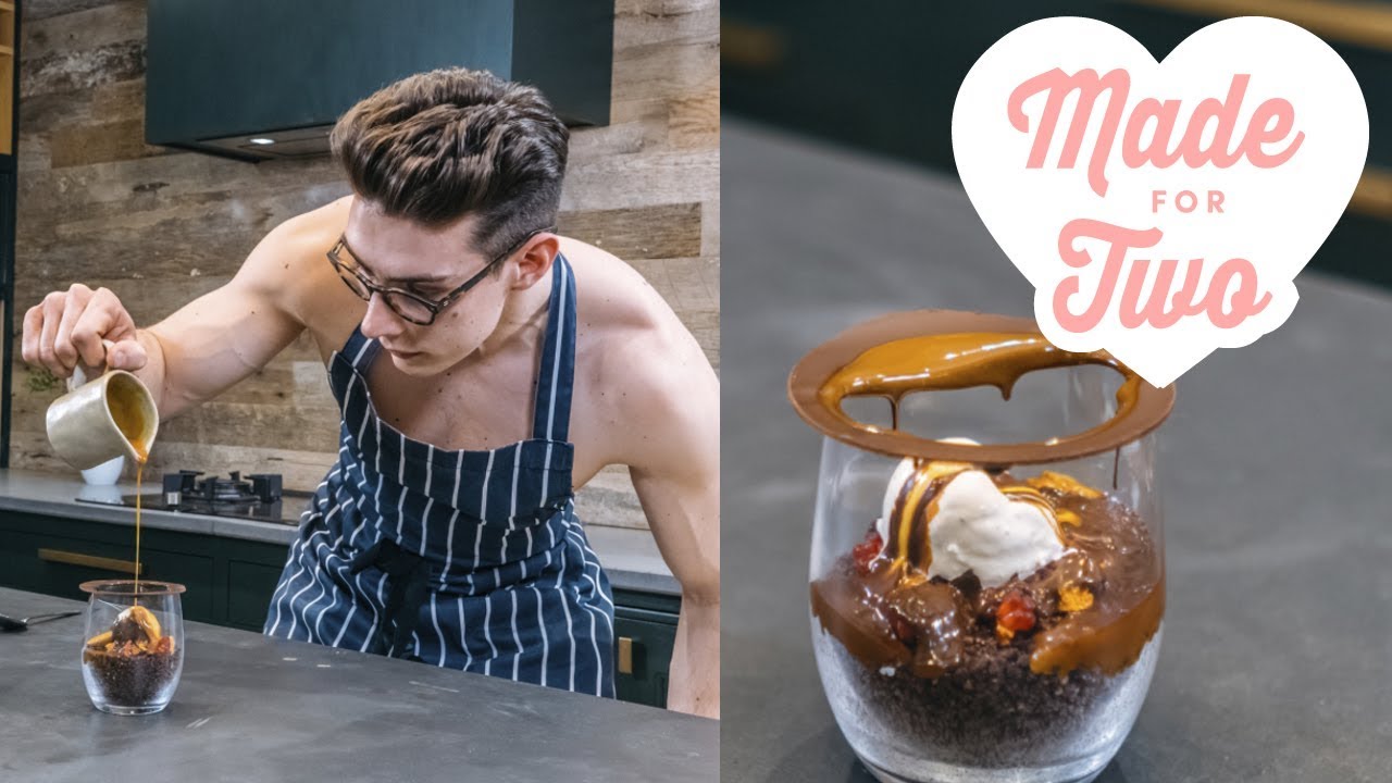 Melting Chocolate Glass Dessert | Made for Two with Topless Baker | Food Network