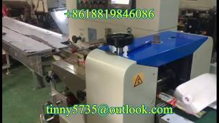 toothbrush flow pack machine，Toothbrush pillow packaging machine,Toothbrush flow wrapper machine