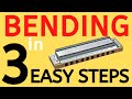 3 easy steps to bending on harmonica  beginner harmonica lesson