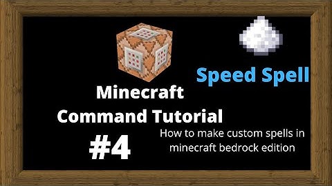 How to make your own spells in Minecraft Bedrock using commands | command tutorial