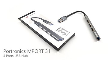 Portronics MPORT 31 - 4 Ports USB Hub For Laptops and Desktops