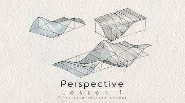 Tutorials for how to draw in perspective from scratch - lesson 1 -  Surfaces in perspective