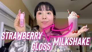 Making A Strawberry Milkshake INTO A Lip Gloss