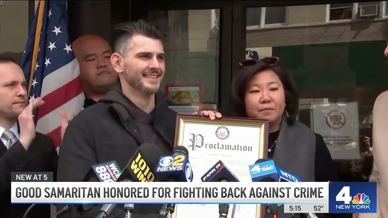 NYC Pizzeria Owner STABBED While Saving Woman Gets Honored