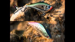 Rapala Ultra Light Rippin'Rap e Anre's Vibrossi: due vibration lure per lo spinning alla trota