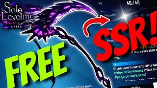 GET YOUR FREE SSR WEAPON NOW! Shadow Scythe Full Guide & How To Use Properly! - Solo Leveling Arise