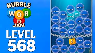Bubble Word Jam Level 568 Full Walkthrough Solution