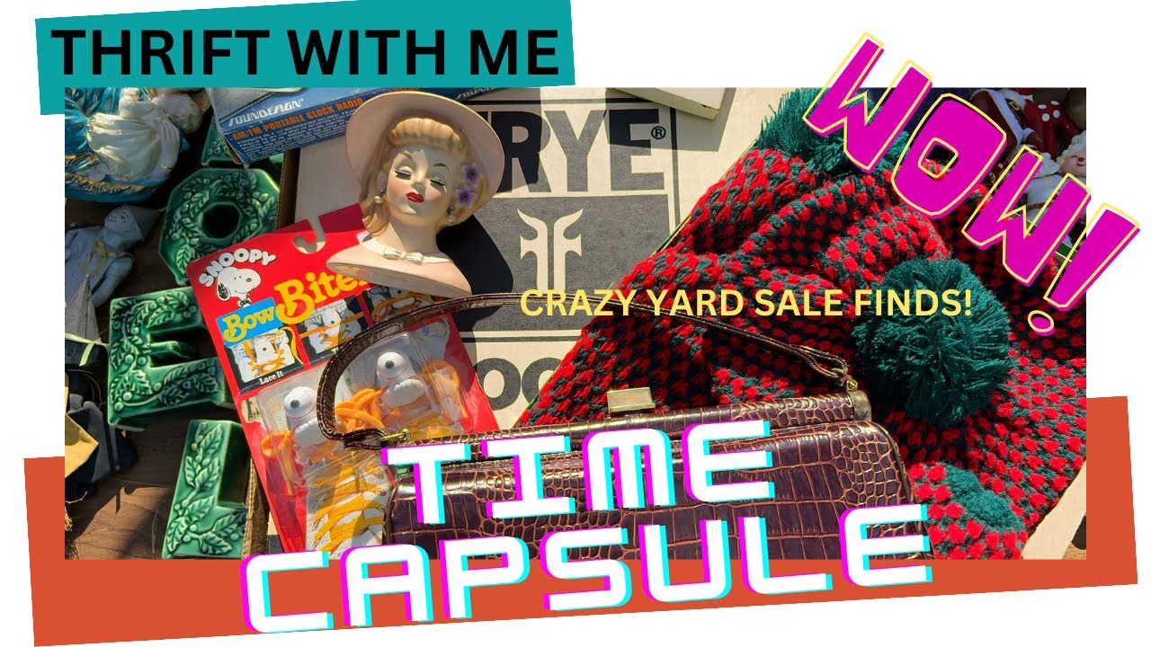THRIFT WITH ME - YARD SALE TIME CAPSULE!