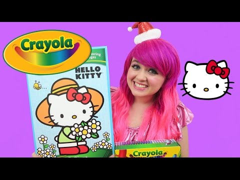 kawaii emoticons Hello Kitty Christmas GIANT Coloring Page | COLOR WITH KiMMi THE CLOWN