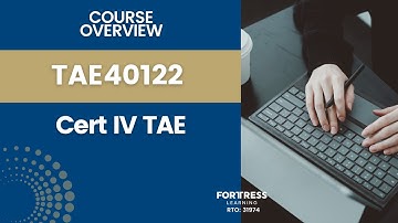 TAE40122   Cert IV TAE