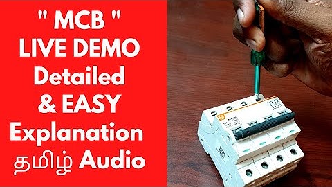 MCB Miniature Circuit Breaker tamil