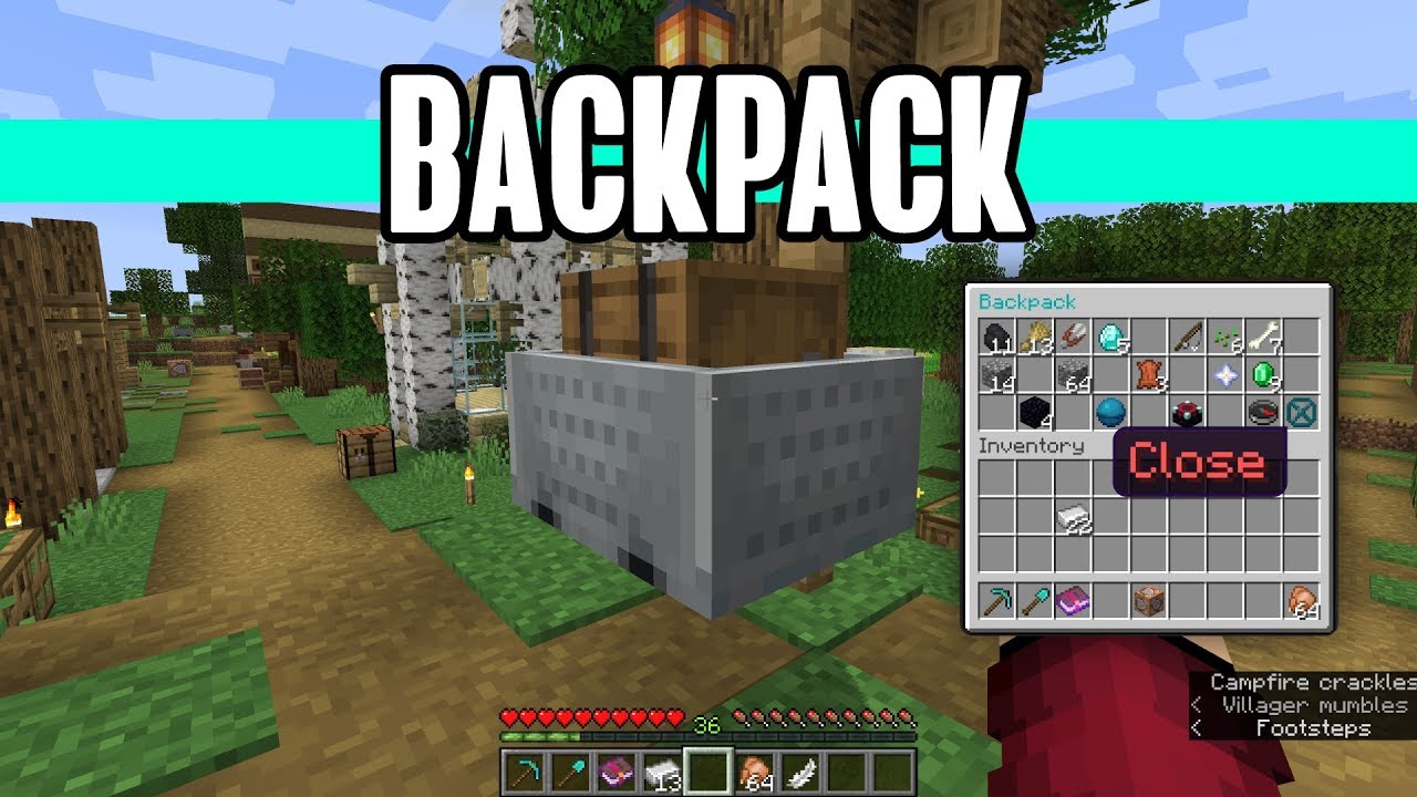 Backpack Datapack Minecraft 1.21.4