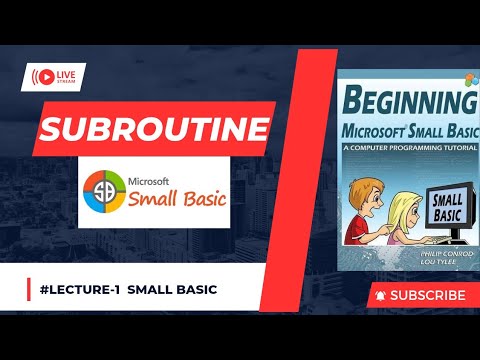 Subroutine ⏰️ in Small Basic: Programming Tutorial for Beginners⏱️ ...