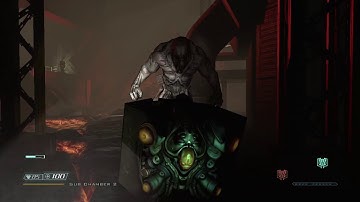 Doom 3 BFG Marine Playthrough Level 25 Caverns Area 1