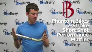 Product Review: Phantom Bikes 2-Stroke Short Shot Exhaust for Motorized Bike by BikeBerrycom