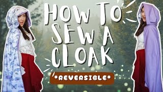 How to Sew a Ren Faire Cloak | Easy Ren Faire Outfit✨Ren faire, cottagecore, fairycore✨