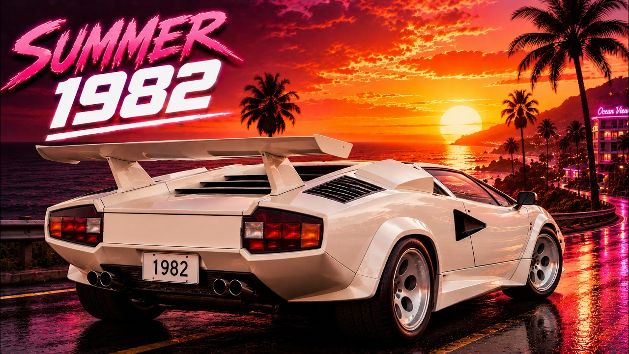 Summer 1982 – Night Drive Through Synthwave Paradise 🌴 1 Hour