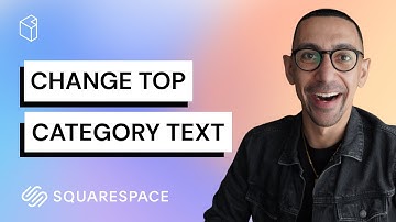 Squarespace How to Change top Category text ‘All’ to Anything you Want