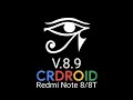 CrDroid 8.9 Android 12L Oficial Redmi note 8/8Tb#ginkgo #xiaomi #redmi