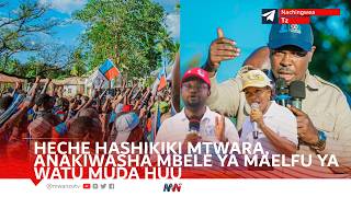 #LIVE: JOHN HECHE ANAKINUKISHA MUDA HUU MASASI, AKUSANYA MAELFU YA WATU, POLISI WAONGEZEKA