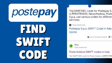 How To Find Postepay Swift Code (Get Bic Code For Postepay Italy)