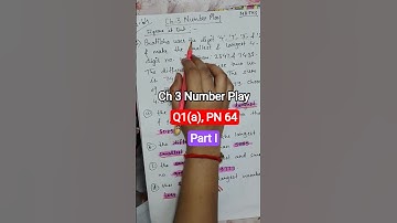 Q1(a)PN 64,Chapter 3 Number Play, Maths Class 6 Ganita Prakash NCERT #newsyllabus #maths #viral CBSE
