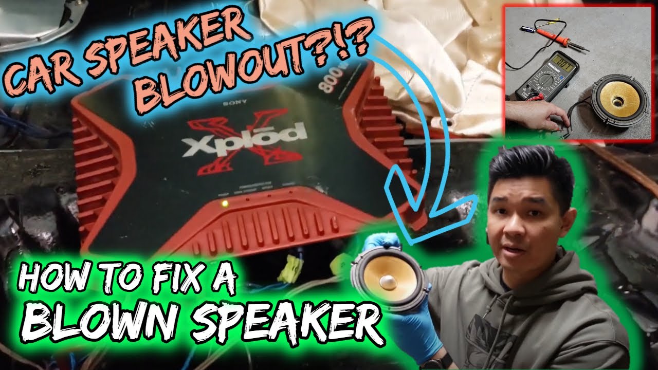 [DIY Car Maintenance] How to Fix a Blown Speaker! - YouTube