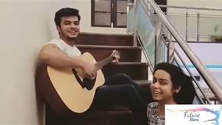 tauba tumhare yeh ishare guitar cover along with beautiful actress