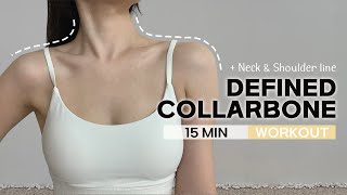 15 MIN SCULPTED NECK & SHOULDERS WORKOUT - Craft a Beautiful Collarbone Line (No Equipment)