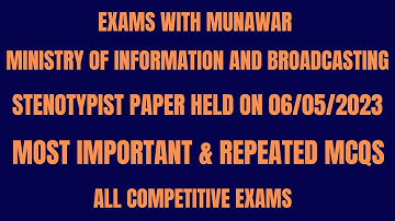 MOIB Stenotypist Solved Paper Held on 06/05/2023