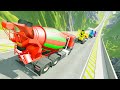 Ht gameplay crash  1  epic high speed jumps mixer trucks  cars vs speed bumps vs giant pit