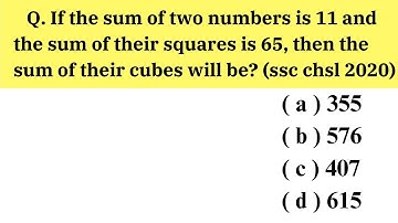 If the sum of two numbers is 11 and the sum of their squares is 65 then sum of their cubes will be?